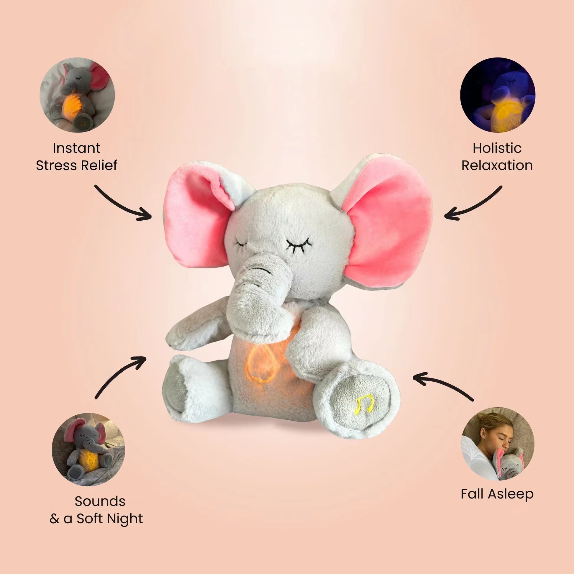 Snore-ific Elephant Buddy: The Premier Sleep Companion for Young Children