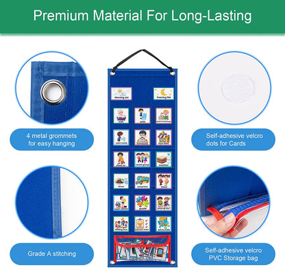 Engaging Visual Schedule Chart for Kids - 70 Cards for Daily Routines & Learning Fun!