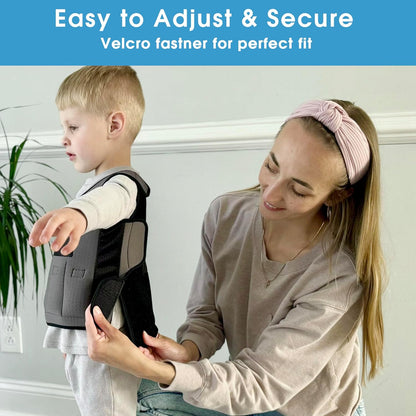 Weighted Vest for Kids - Compression Vest for Children with Sensory Issues, Autism, ADHD - Adjustable Kids Weighted Vest Includes 6 Removable Weights (Large, Ages 10+)