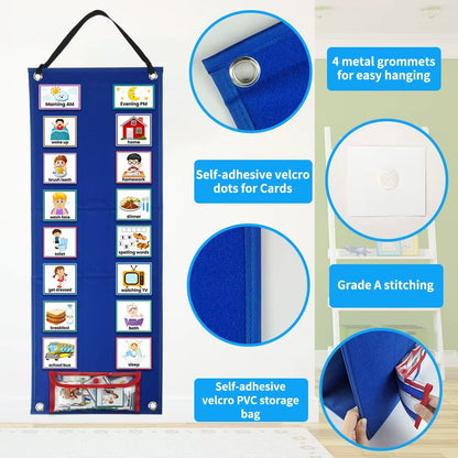 Engaging Visual Schedule Chart for Kids - 70 Cards for Daily Routines & Learning Fun!