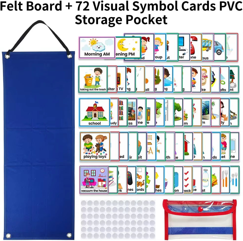 Engaging Visual Schedule Chart for Kids - 70 Cards for Daily Routines & Learning Fun!