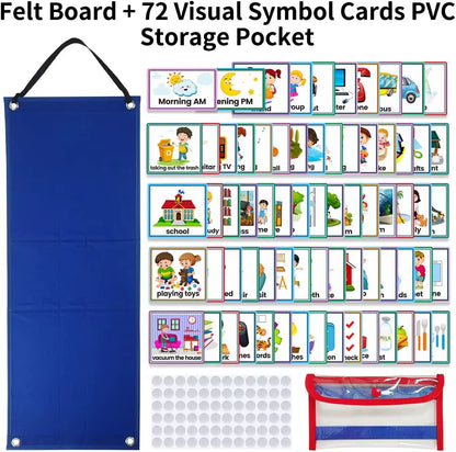 Engaging Visual Schedule Chart for Kids - 70 Cards for Daily Routines & Learning Fun!